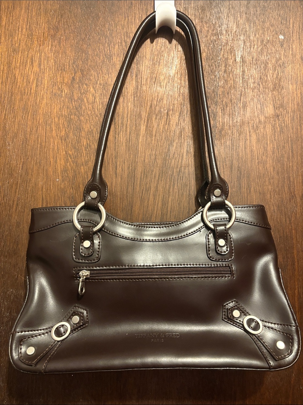 Tiffany & Fred Brown Leather Shoulder Bag